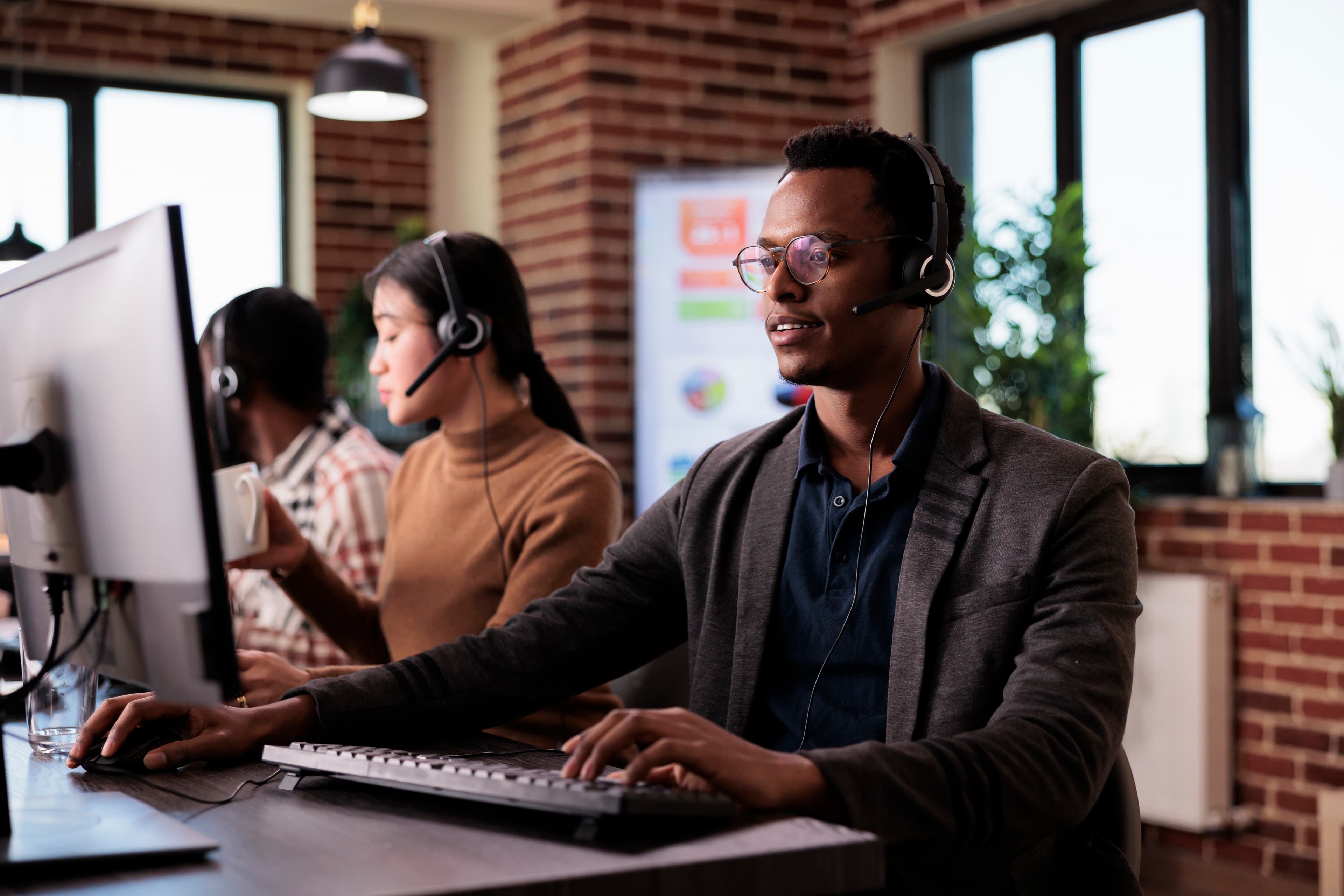 Opérateur call center